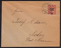 1919 Poland Cover from Oderberg (Bogumin), franked with Mi. 48
