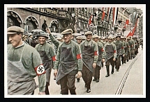 'Germany Awakes' Series NSDAP Label Mini Poster, Nazi Propaganda, Germany