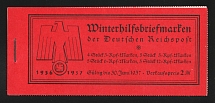 1936 Complete Booklet with stamps of Third Reich, Germany, Excellent Condition (Mi. MH 43, CV $180)