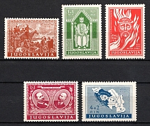 1940 Yugoslavia (Mi. 413 - 417, Full Set, Signed, CV $30, MNH)