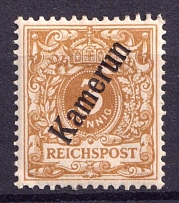 1897-99 3pf Light brown, Cameroon, German Colonies, Germany (Mi. 1)