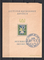 `30` Lithuania Baltic Dispaced Persons Camp Meerbeck (Souvenir Sheet, Canceled)