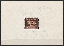 1936 Third Reich, Germany, Souvenir Sheet (Mi. Bl. 4 X, CV $20, MNH)