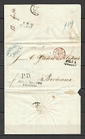 1850 Cover from Riga to Bordeuax, France (Dobin 1.22 - R3)