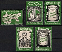 Bade Duplex Trademark, Stock of Cinderellas, Non-Postal Stamps, Labels, Advertising, Charity, Propaganda