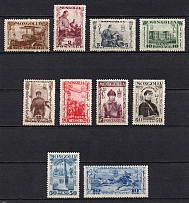 1932 Mongolia (Mi. 46 - 54, 58, CV $80)