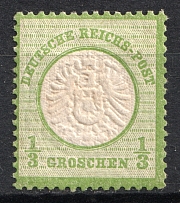 1872 1/3gr German Empire, Germany (Mi. 17a, Signed, CV $60)