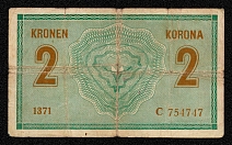 1914 2 Kronen/Korona Banknote Austria-Hungarian Empire