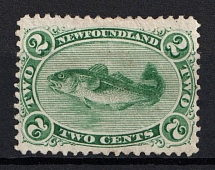 1865-94 2c Newfoundland, Canada (Sc. 24, CV $150)