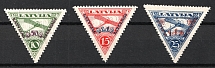 1931 Latvia, Airmail (Perforated, Full Set, CV $60, MNH)