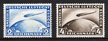 1928 Weimar Republic, Germany, Airmail (Mi. 423 - 424, Full Set, CV $240, MNH)