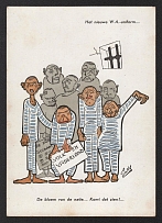 'The New Quisling-Uniform', Propaganda Card, Postcard, Third Reich WWII, Germany Propaganda, Germany