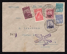 1932 (20 Oct) 'Graf Zeppelin', Brasil, Registered Airmail Cover, 'Transatlantic Air Service', send from Rio de Janeiro to Hamburg