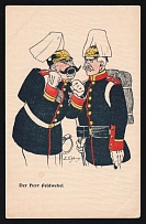 1914-18 'Mr. Feldfebel' WWI European Caricature Propaganda Postcard, Europe