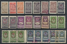 Poland, Non-Postal Stamps, Stock of Stamps