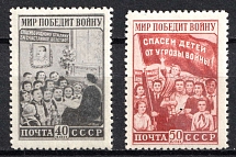 1950 'For Peace', Soviet Union, USSR (Full Set, MNH)