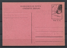 1950 Russia Scouts DP Camp Feldmoching ORYuR 10pf Airmail Postcard