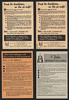 1957 'National Peoples Army', German Propaganda, Germany, Pamphlets (Flyers)