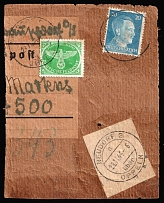 1944 Reich Military Mail on piece franked with 20pf Third Reich, Field Post, Feldpost, Germany (Mi. 4, 791, Canceled, CV $340)