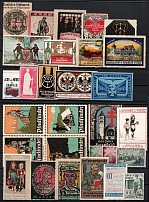 Germany, Europe & Overseas, Stock of Cinderellas, Non-Postal Stamps, Labels, Advertising, Charity, Propaganda (#166A)