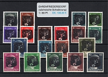 1945 EHRENFRIEDERSDORF Local Issue 1pf - 80pf, Germany, Overprint on Hitler's head (MNH)