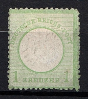 1872 1kr German Empire, Germany (Mi. 23 b, CV $130)