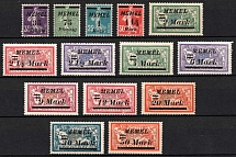 1922 Memel, Germany (Mi. 84 - 97, Full Set, CV $130, MNH)