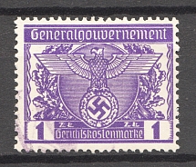 General Government Revenue Stamp 1 Zl (Canceled)