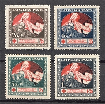 1920 Latvia (on Banknotes, Brown-Green, Full Set)