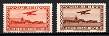 1932 Saar, Germany, Airmail (Mi. 158 - 159, Full Set, CV $80)