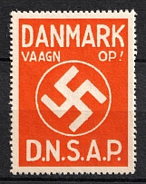 Denmark Wake Up!, Third Reich, Nazi Germany Propaganda (MNH)