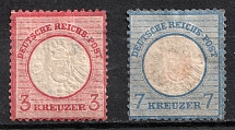 1872 German Empire, Germany (Mi. 25, 26, CV $50)