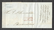 1853 Cover from St. Petersburg  to Christinastad, Finland (Dobin 1.14 - R2)