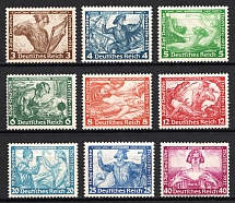 1933 Third Reich, Germany (Mi. 499 - 507, Full Set, Signed, CV $3,120, MNH)