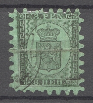 1866-74 Finland 8 Pen (CV $300, Cancelled)