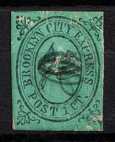 1856-64 1c Brooklyn City Express Post, Brooklyn, New York, United States, Locals (Sc. 28L2, Canceled, CV $50)