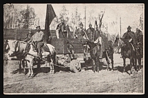 1917-1920 'Hussite battle carriage at the military holiday in Irkutsk (1918)', Czechoslovak Legion Corps in WWI, Russian Civil War, Postcard