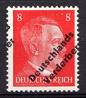 1945 8pf Meissen, Germany Local Post (Mi. 33, SHIFTED Overprint, Print Error, MNH)