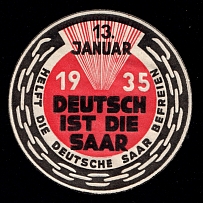 1935 'The Saar is German for all Time', German Propaganda, Cinderella