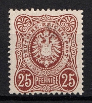 1875 25pf German Empire, Germany (Mi. 35 a, Signed, CV $200)