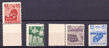 1946 Grosraschen, Germany Local Post (Mi. 43 A - 46 A, Perf 10.75, Full Set, MNH)
