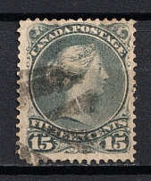 1868-90 15c Canada, British Colonies (Canceled, CV £30)