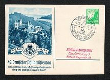 1936 German Philatelist Day with Special postmark Berlin