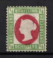 1873 1/4s Heligoland, Germany (Forgery, CV $160)