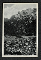1937 Mittenwald with Viererspitze