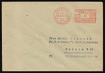 1942 Cover, probably official, franked with a 4 Rpf postage meter stamp