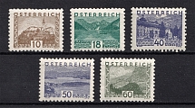 1932 Austria (Mi. 530, 532, 539, 540, 542, CV $510)