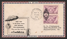 1936 (9 May) United States, Zeppelin Hindenburg First visit to the United States, cover from New York to Philadelphia