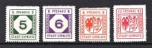 1945 Gorlitz, Local Mail, Soviet Russian Zone of Occupation, Germany (White Paper, Smooth Gum, Full Set)
