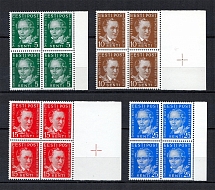 1938 Estonia (Blocks of Four, Full Set, CV $50, MNH)